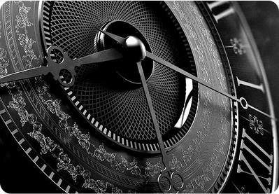 Clock mechanism representing precision and technical education